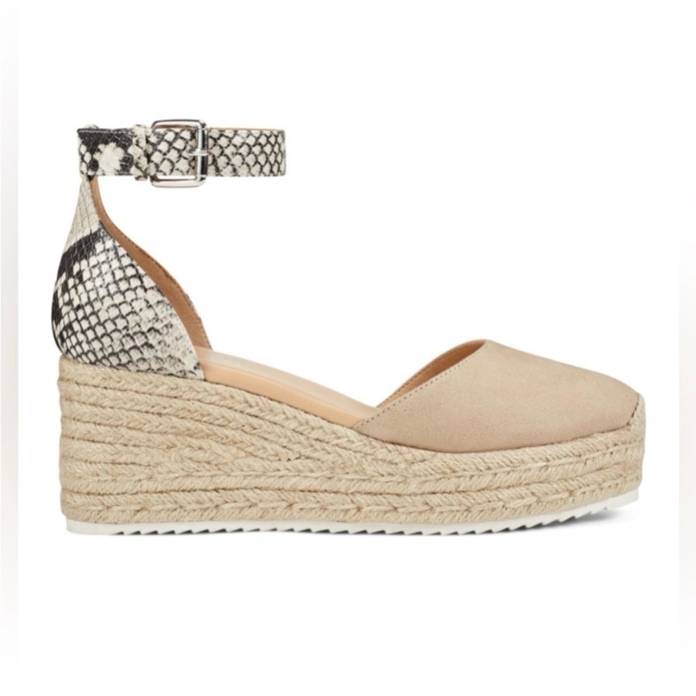 Women's Tan Espadrille Wedge Sandals